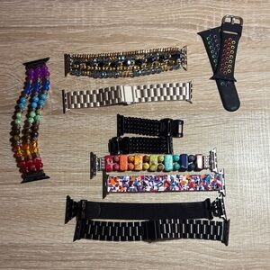 Stylish Multicolor Apple Watch Bands Set